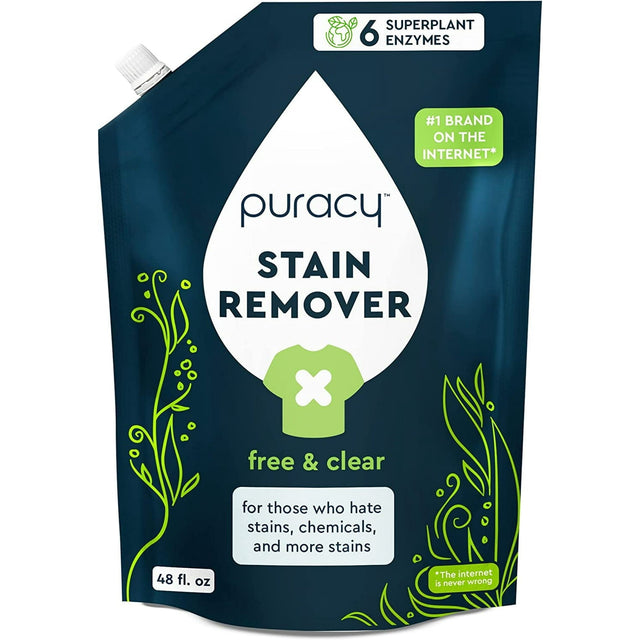 Laundry Stain Remover Refill, Free & Clear, 48 fl.oz. F4